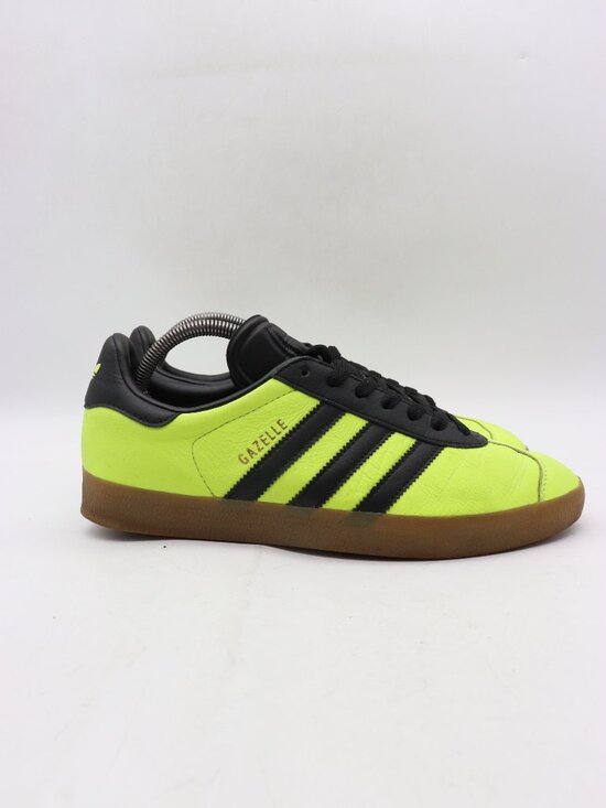 adidas Other - Mi Adidas Gazelle Neon Green Black Men's 9.5 Athletic Sneakers Lace Up BY2985